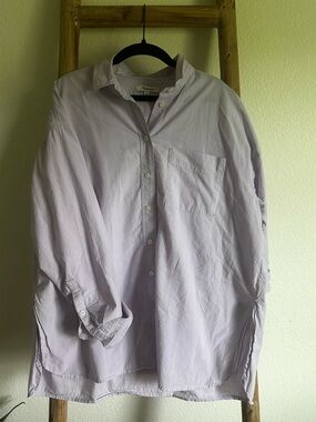 Madewell Lavender Button-Down Shirt